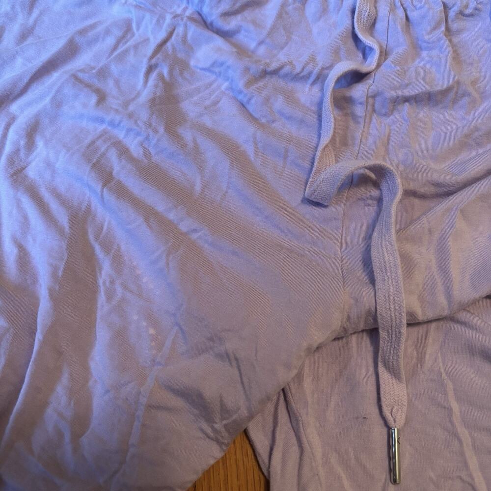 COMFRT Women’s Light Purple Pajama Shirts Lounge Made In USA Stain Travel Large - Picture 8 of 8